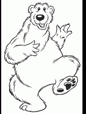 Cartoons Page 14: Bear 7 Cartoons Coloring Pages, Bear 10 Cartoons