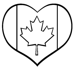 Canada Love Map Coloring Page 11 Pages