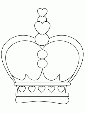 Queen Crown Coloring Sheet - Food Ideas