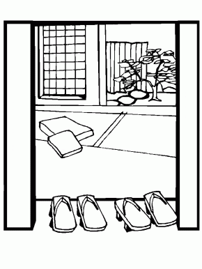 Japan : Japan # 11 Coloring Pages, Geisha Japan Coloring Pages, Kimono