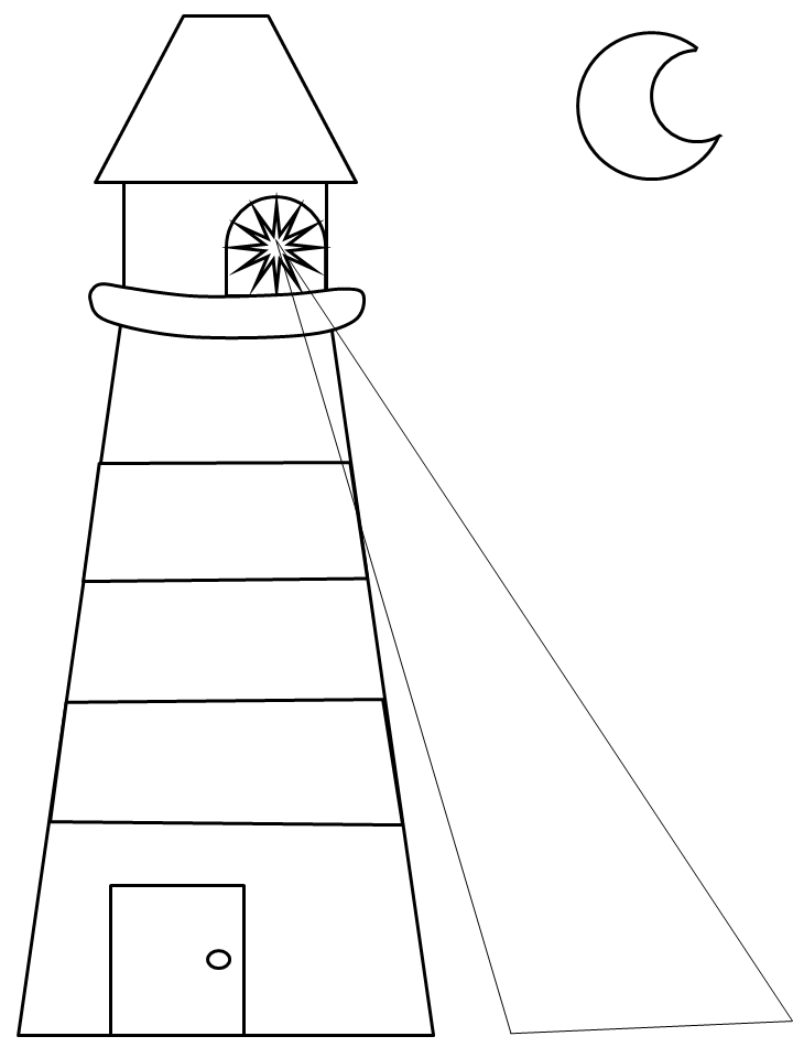 Printable Jesus Color Lighthouse Nw Bible Coloring Pages