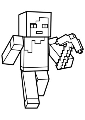 Minecraft Alex Coloring Pages Coloring Book Coloring Pages