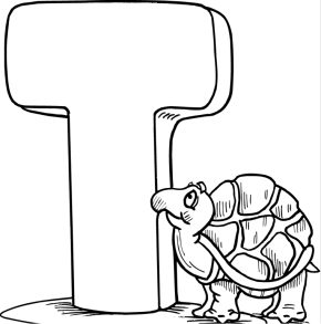 T Coloring Page Coloring Book Coloring Pages