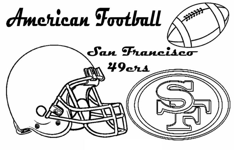 49ers Logo Coloring Page & coloring book. 6000+ coloring pages.