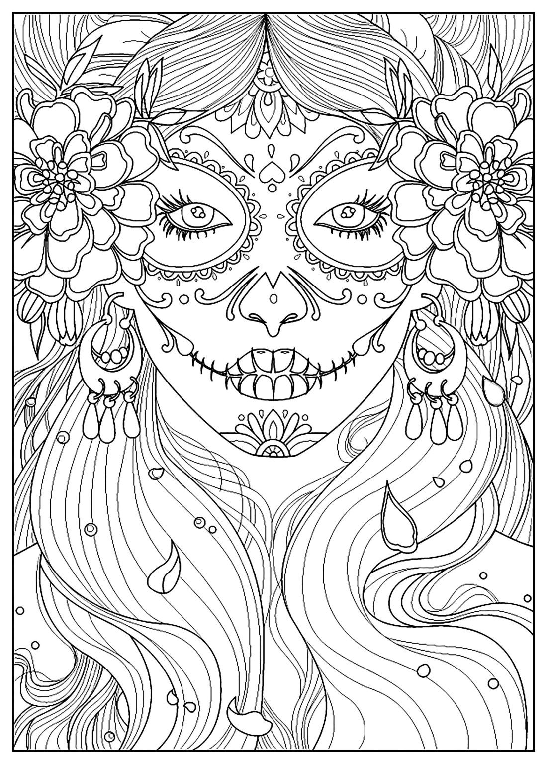 Adult Halloween Coloring Pages | Best Adult coloring pages