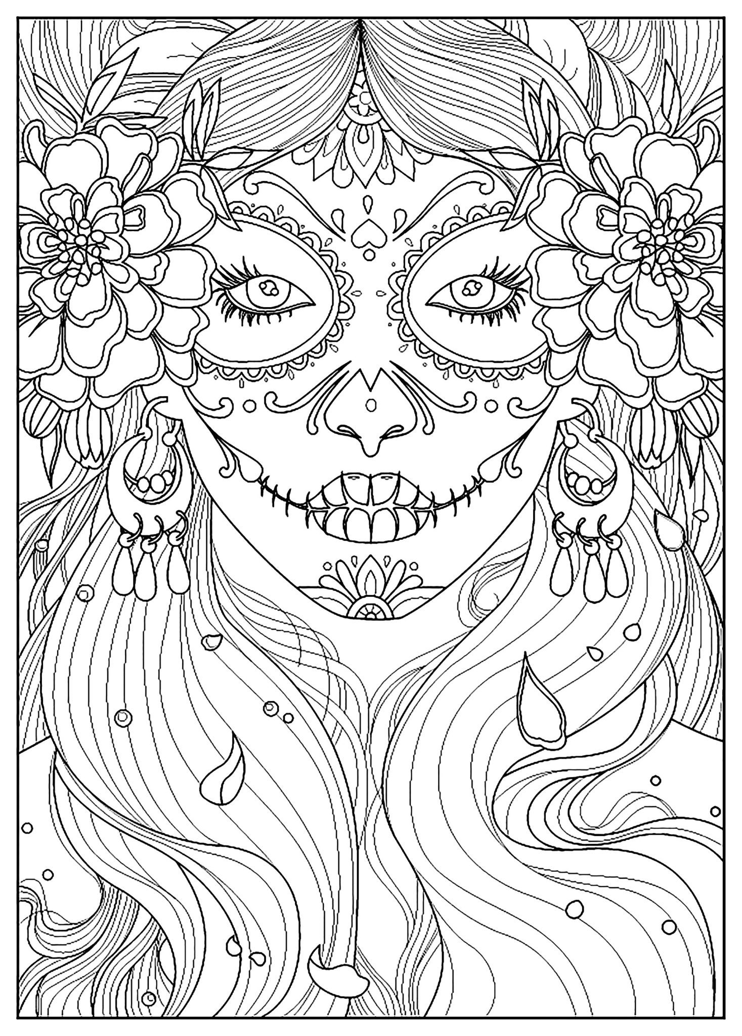 Adult Halloween Coloring Pages | Best Adult coloring pages