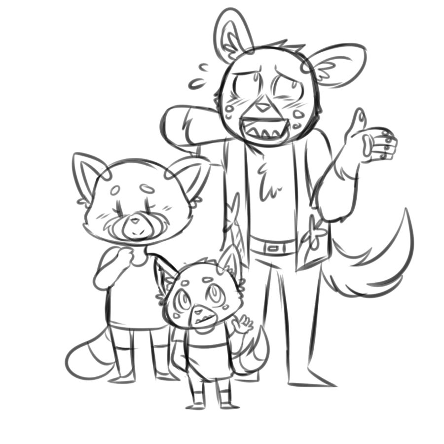 Aggretsuko Anime Coloring Page