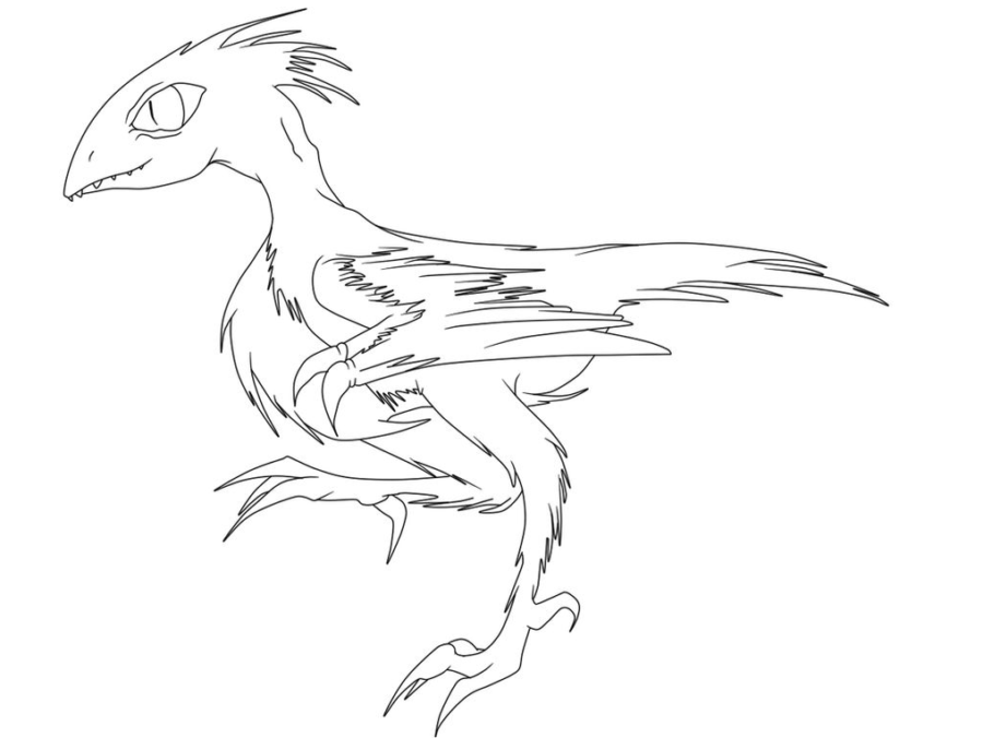 Archaeopteryx coloring page