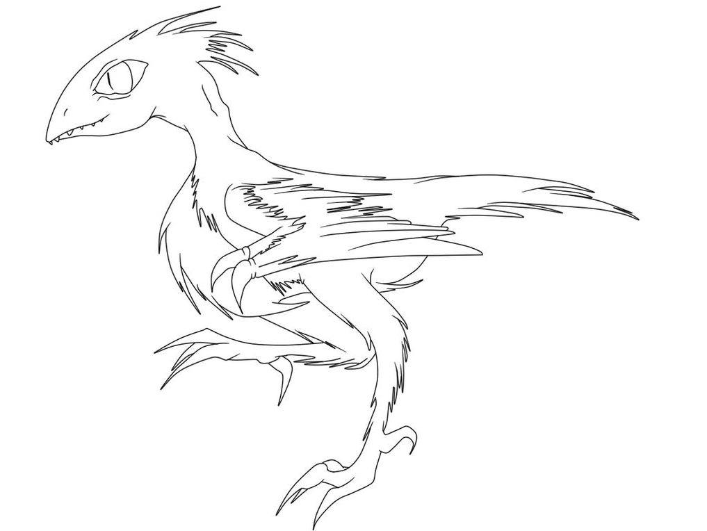 Archaeopteryx coloring page