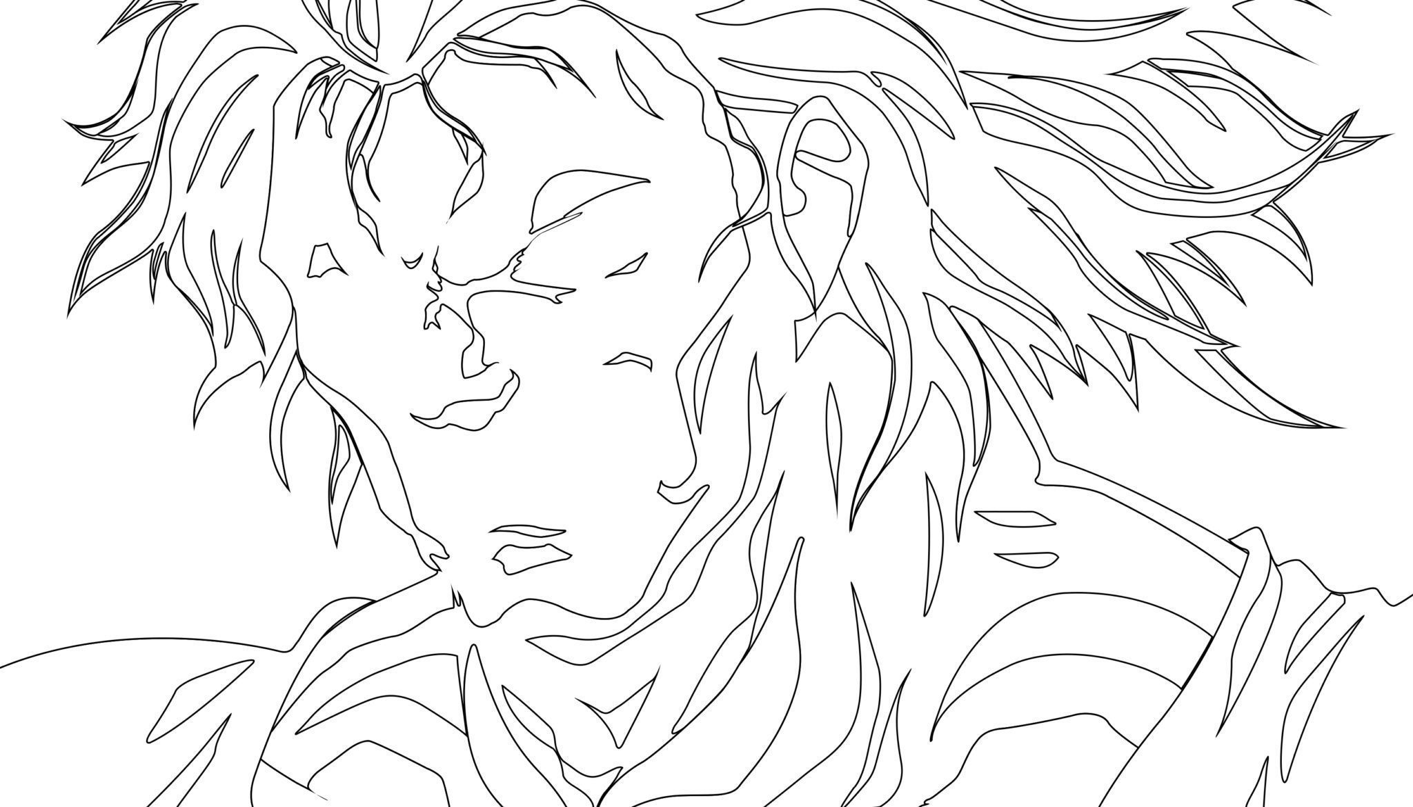 Baki No face Coloring Pages