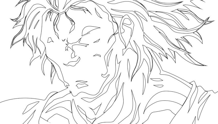 Baki No face Coloring Pages