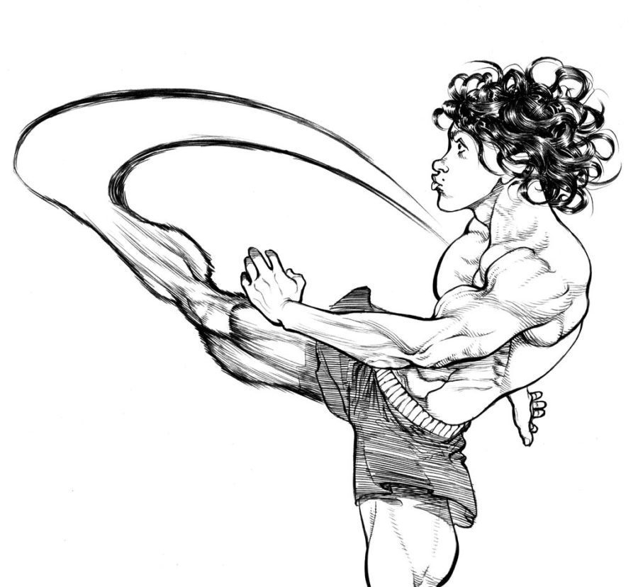 Baki Kick Coloring Pages