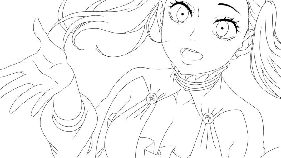 Black Clover Noelle Coloring Page