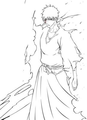 Bleach Ichigo Coloring Pages & book for kids