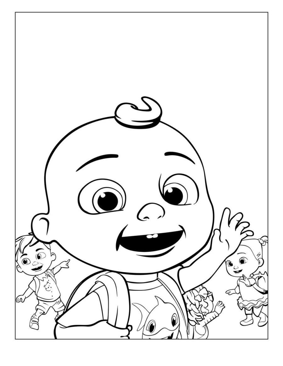 Printable Cocomelon Coloring Page