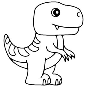 T Rex Dinosaur Coloring Page & coloring book.