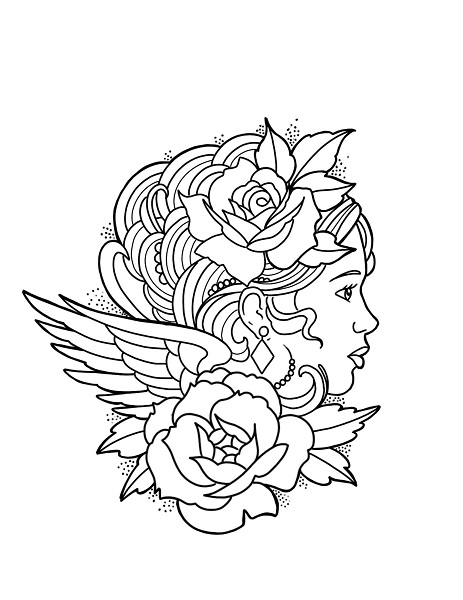 Coloring Tattoo Pages & coloring book. 6000+ coloring pages.