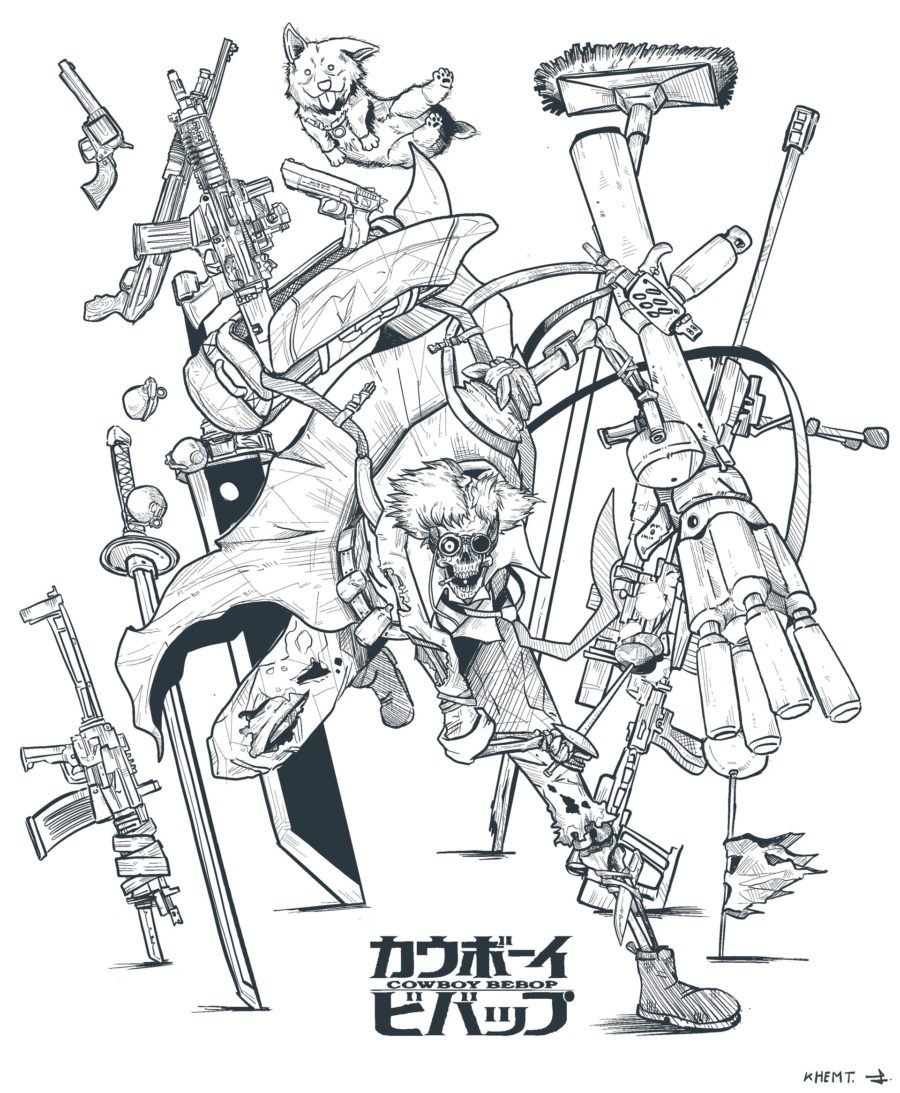 Cowboy Bebop Coloring Pages for Kids