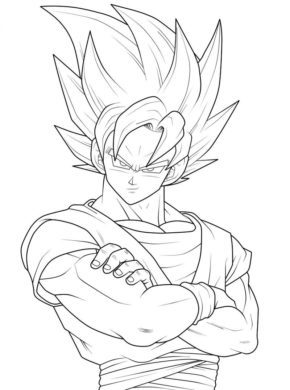 Goku Coloring Pages Printable