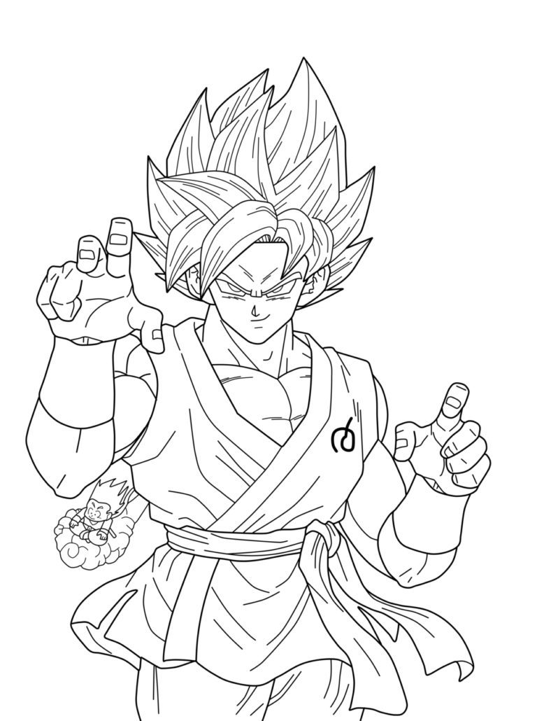 Dragon Ball 2 Coloring Pages | Best Dragon Ball Coloring Page