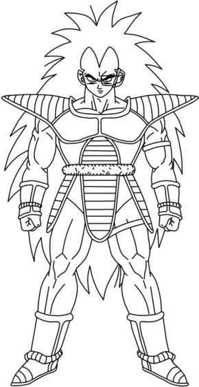 Dragon Ball Saiyan Coloring Pages