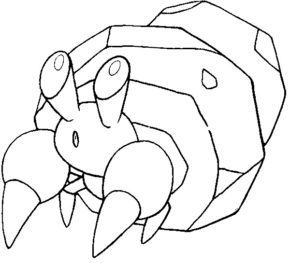 crustle coloring page png pokemon