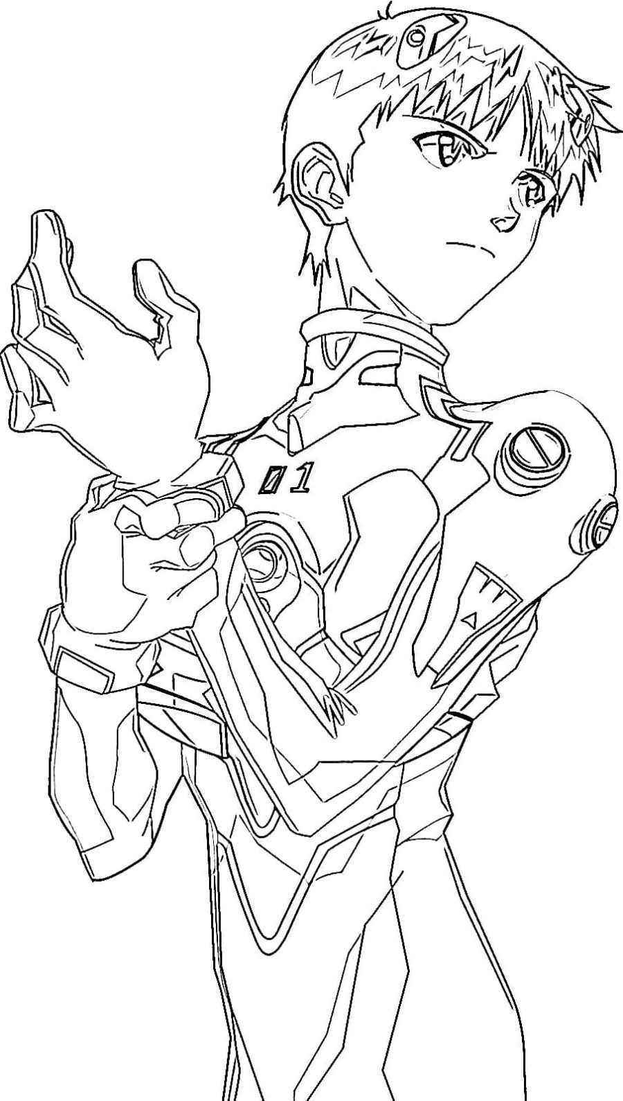 Evangelion Anime Coloring Pages