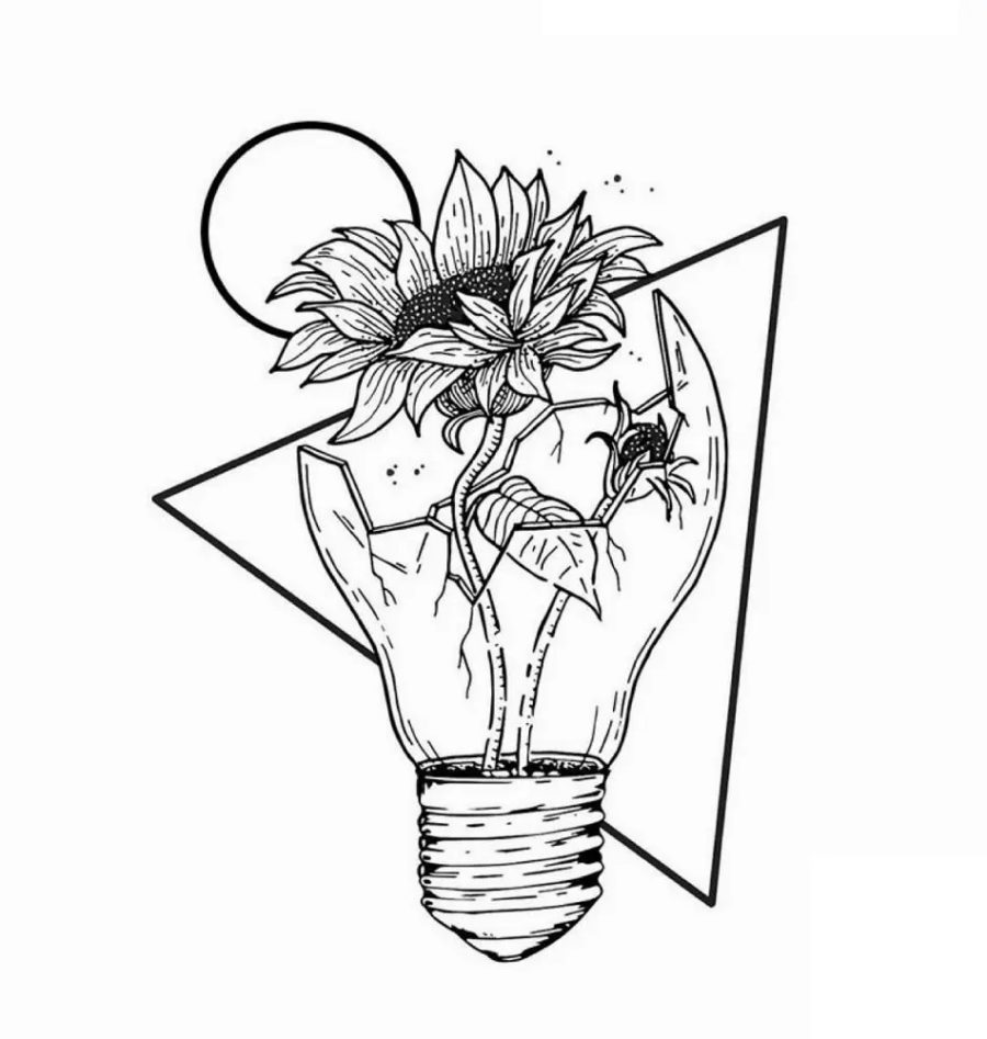 Flower Aesthetic Coloring Pages