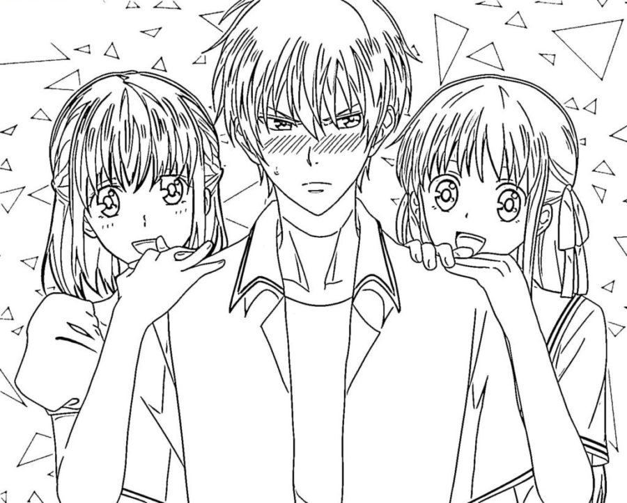 Free Fruits Basket Coloring Page