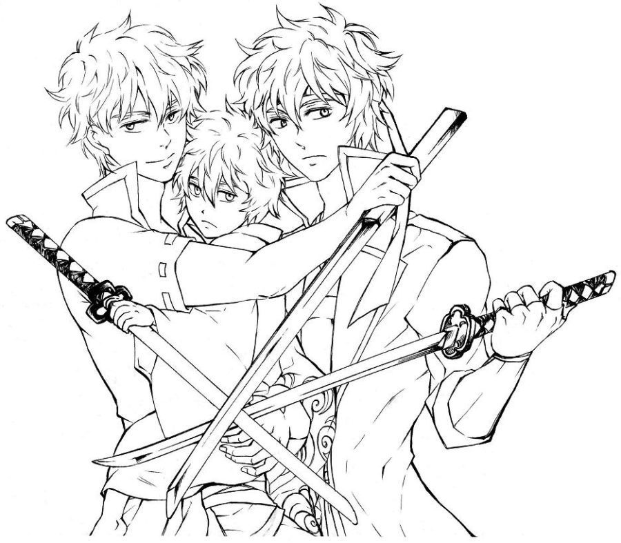 Gintama Coloring Page