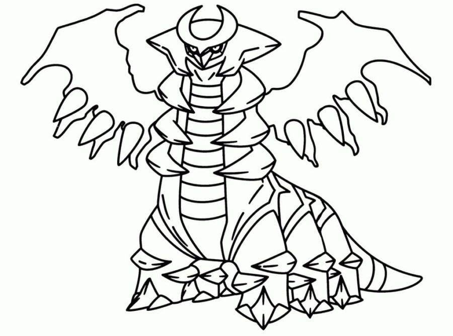 Giratina Coloring Page