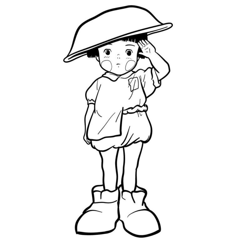 grave of the fireflies coloring page easy