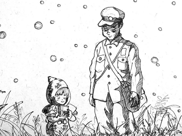 grave of the fireflies coloring page in black and white