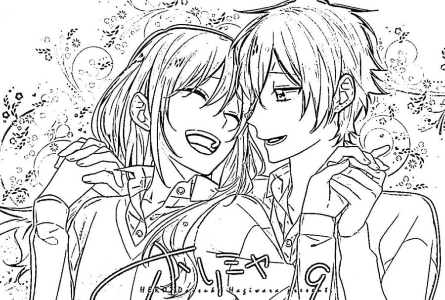 Free Horimiya Coloring Pages