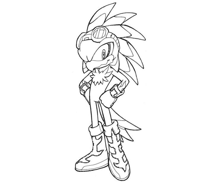 Jet the Hawk Coloring Pages