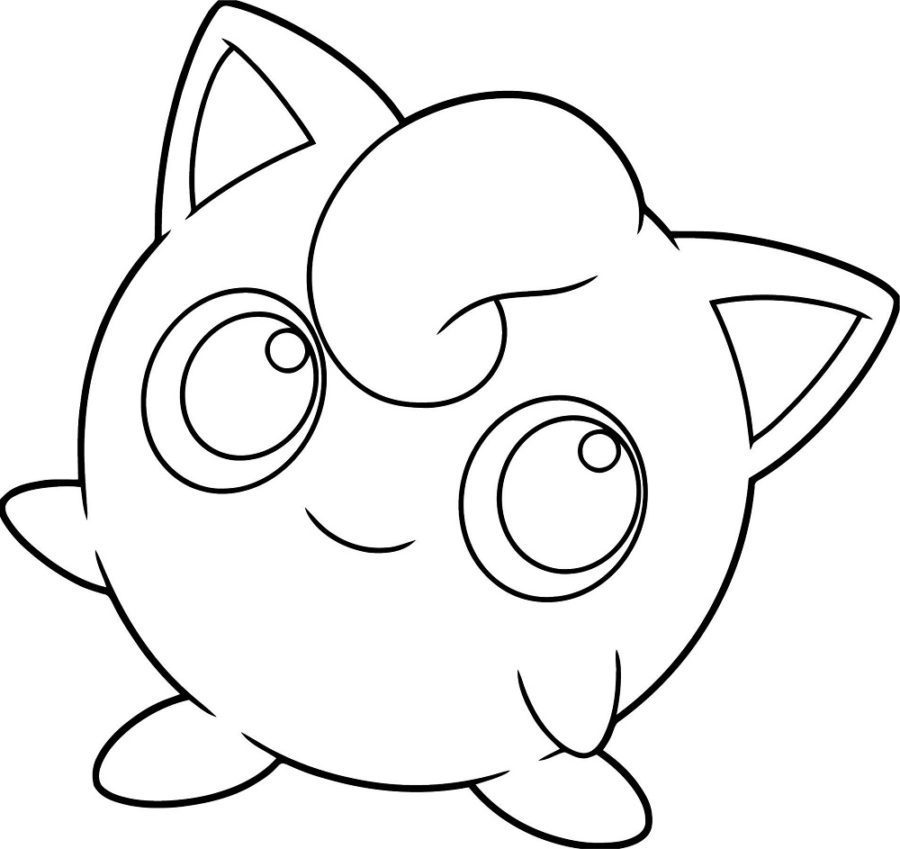 free printable jigglypuff coloring pages pokemon