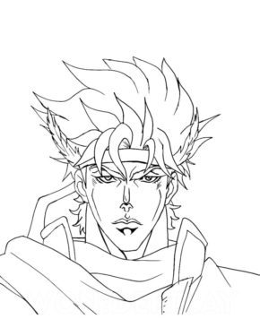 JoJo's Bizarre Adventure Caesar Antonio coloring pages