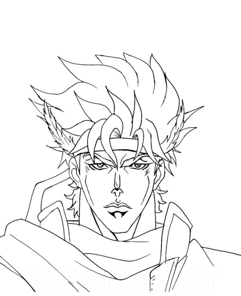 JoJo's Bizarre Adventure Caesar Antonio coloring pages