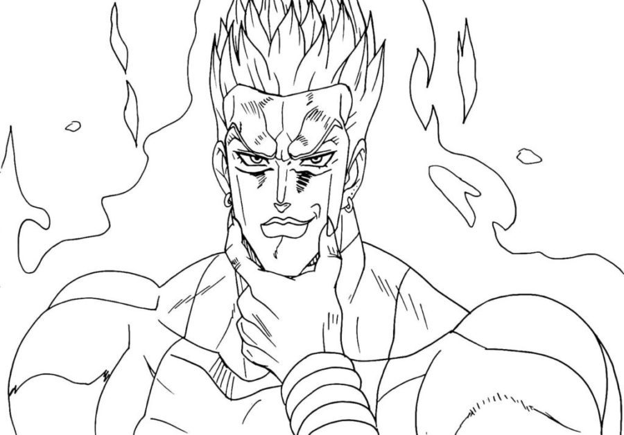 JoJo's Bizarre Dio coloring pages