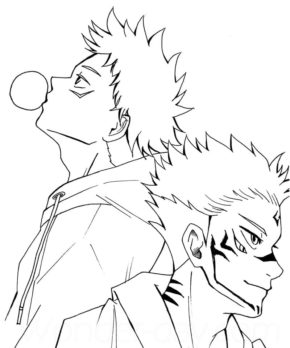 Jujutsu Kaisen 2 Coloring Pages | Best coloring pages for kids