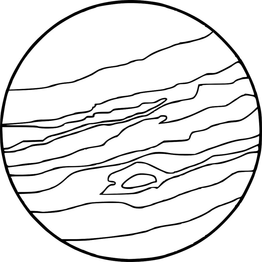 Jupiter Coloring Page