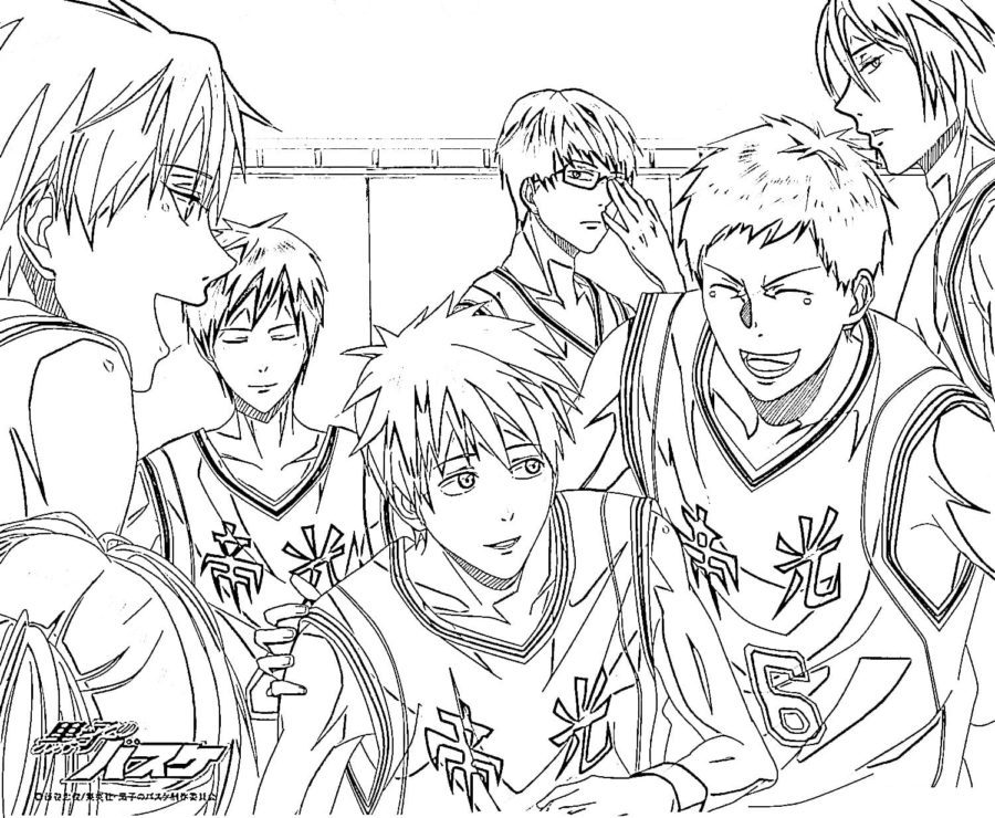 Kuroko No Basket Players Coloring Pages