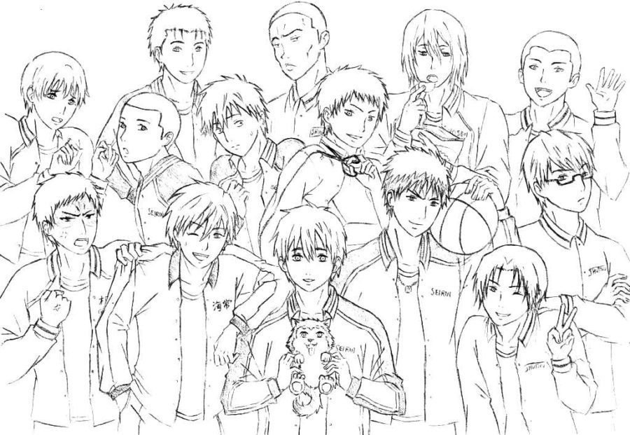 Free Printable Kuroko No Basket Coloring Pages