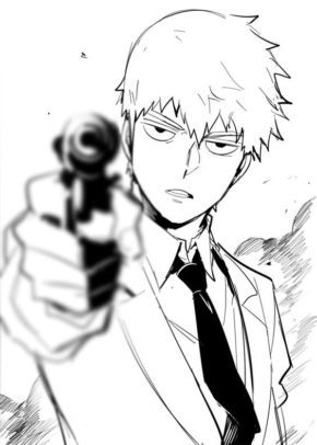 Mob Psycho 100 Coloring Page Arataka Reigen