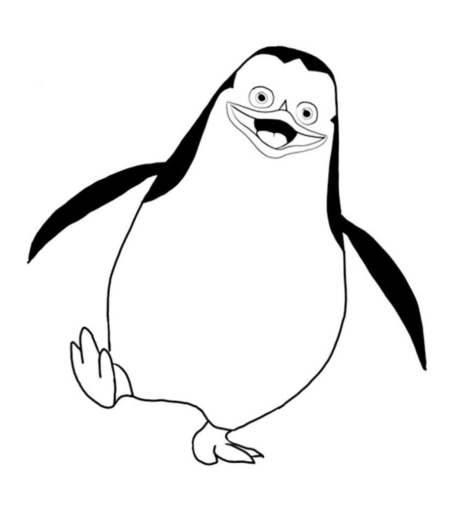 Madagascar Penguin Coloring Page