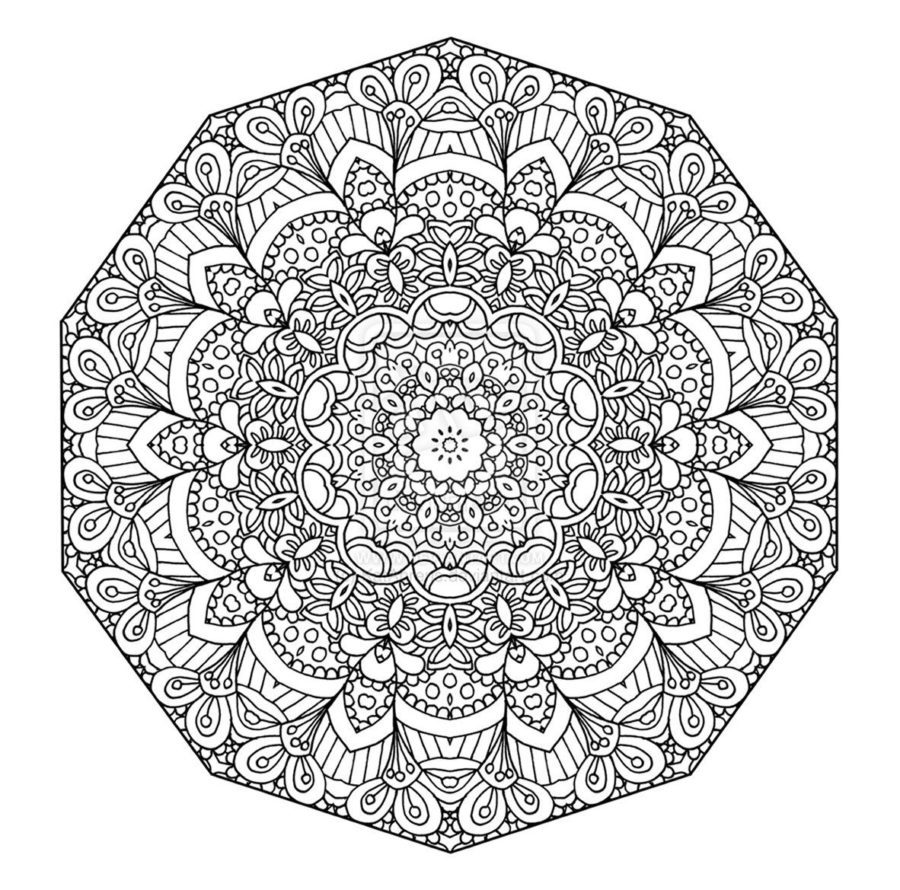 mandala art designs Coloring Pages