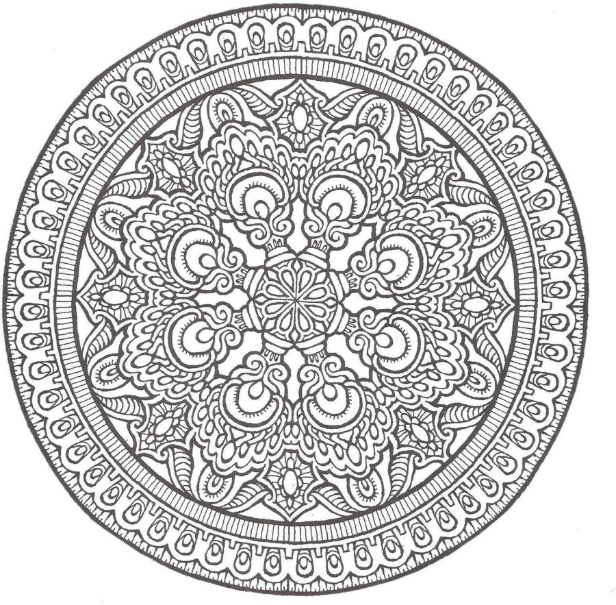 mandala art images Coloring Pages