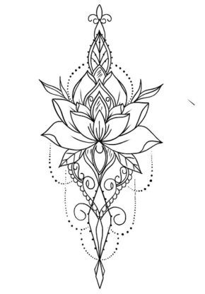 Mandala Tattoo Coloring Page & coloring book.