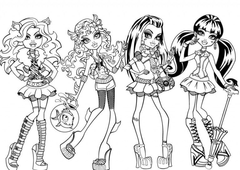 monster high lagoona Coloring Pages | Best coloring pages for kids.