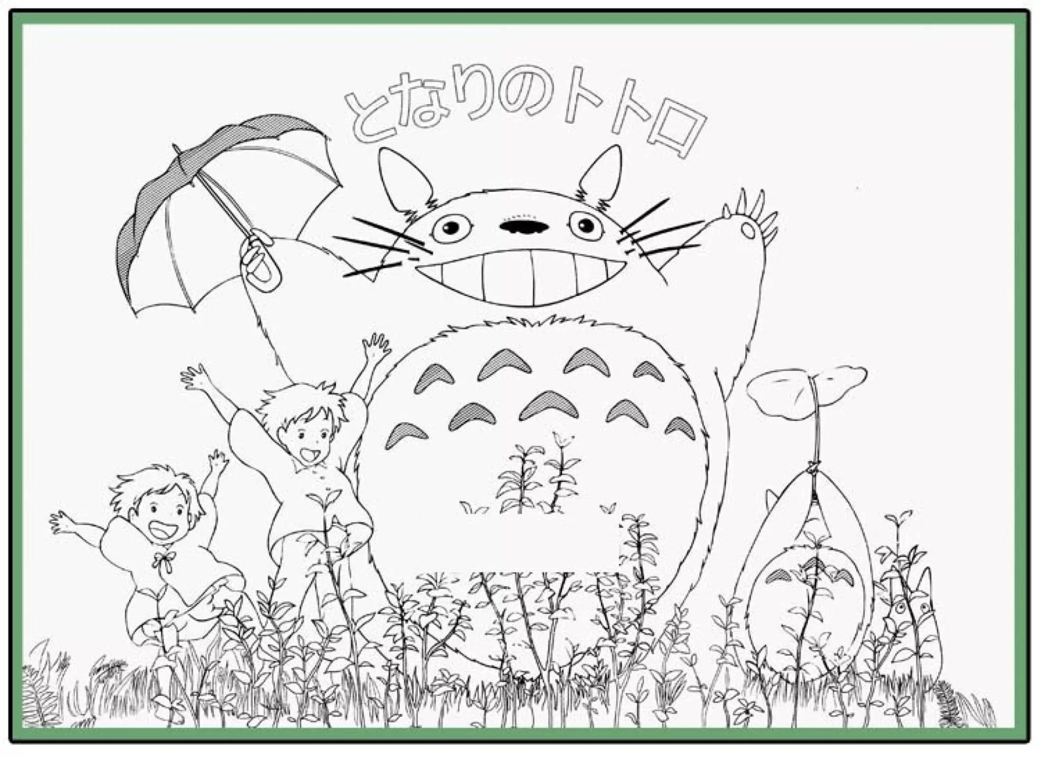 My Neighbor Totoro 8 Coloring Pages Best coloring page